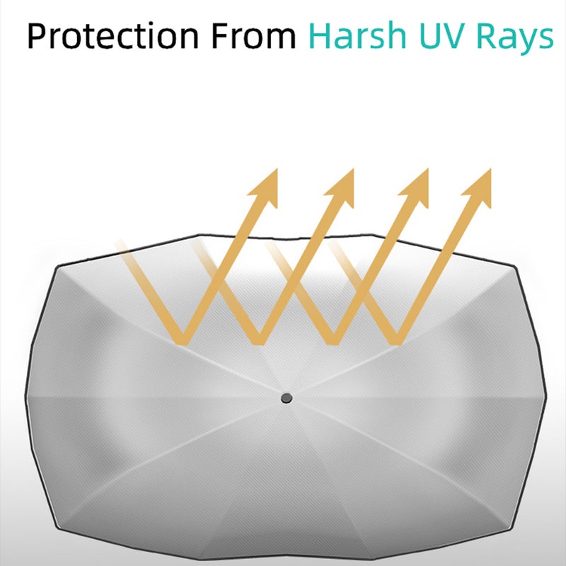 Sharpdo No Installation UV Protection Car Umbrella  Sunshade Cover 125*65cm - Image 2